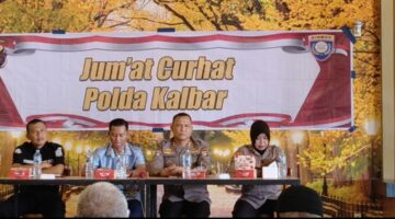 POLDA KALBAR GELAR JUM,AT CURHAT BERSAMA MASYARAKAT CIPTAKAN HARMONIS